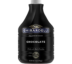 Ghirardelli premium sauce chocolate net wt 5lb 7.3oz