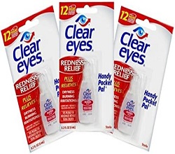 Clear Eyes Redness Relief Handy Pocket Pal, 0.2 Fluid Ounce (Pack Of 3)