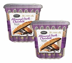 Nonni’s Almond Dark Chocolate Biscotti 25 Count, 2lb,1.25 Oz 943 G (Pack Of 2)