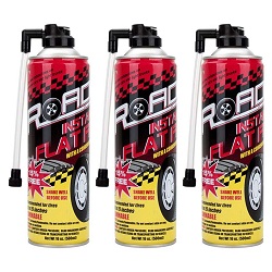Road Instant Fixes Flat Tire Easy Hose Tire Inflator Air Filler Sealant 16oz (3 Pack)