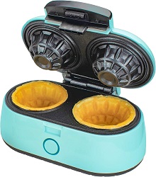 Brentwood Appliances TS-1402BL Double Waffle Bowl Maker, Standard, Blue