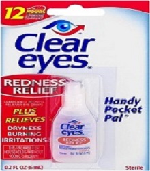 Clear Eyes Redness Relief Eye Drops Handy Pocket Pal 0.20 oz (12 Pack)
