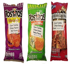 Sabritas Mexican Chips Large Bag (3-Pack) (Botanas Mexicanas Bolsa Grande) ((3-Pack) Picante Variety Bundle)