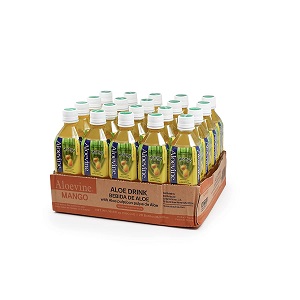 Aloevine Aloe Vera Drink, 16.9 fl oz, 20 pack Mango) - B - C1