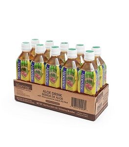 Aloevine Aloe Vera Drink (Pomegranate, 16.9 oz 10 Pack)