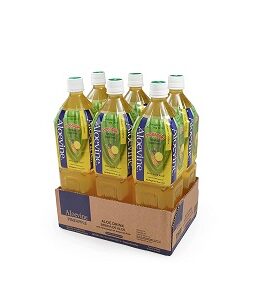ALOEVINE Aloe Vera Drink 50.7 oz. 6 Pack (Pineapple)) - B - C1